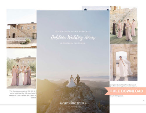 The top outdoor wedding venues in Southern California