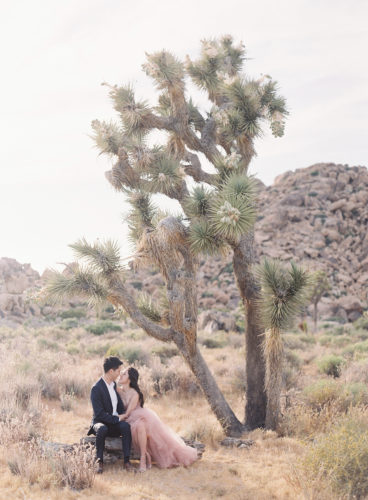 cute engagement photo in california