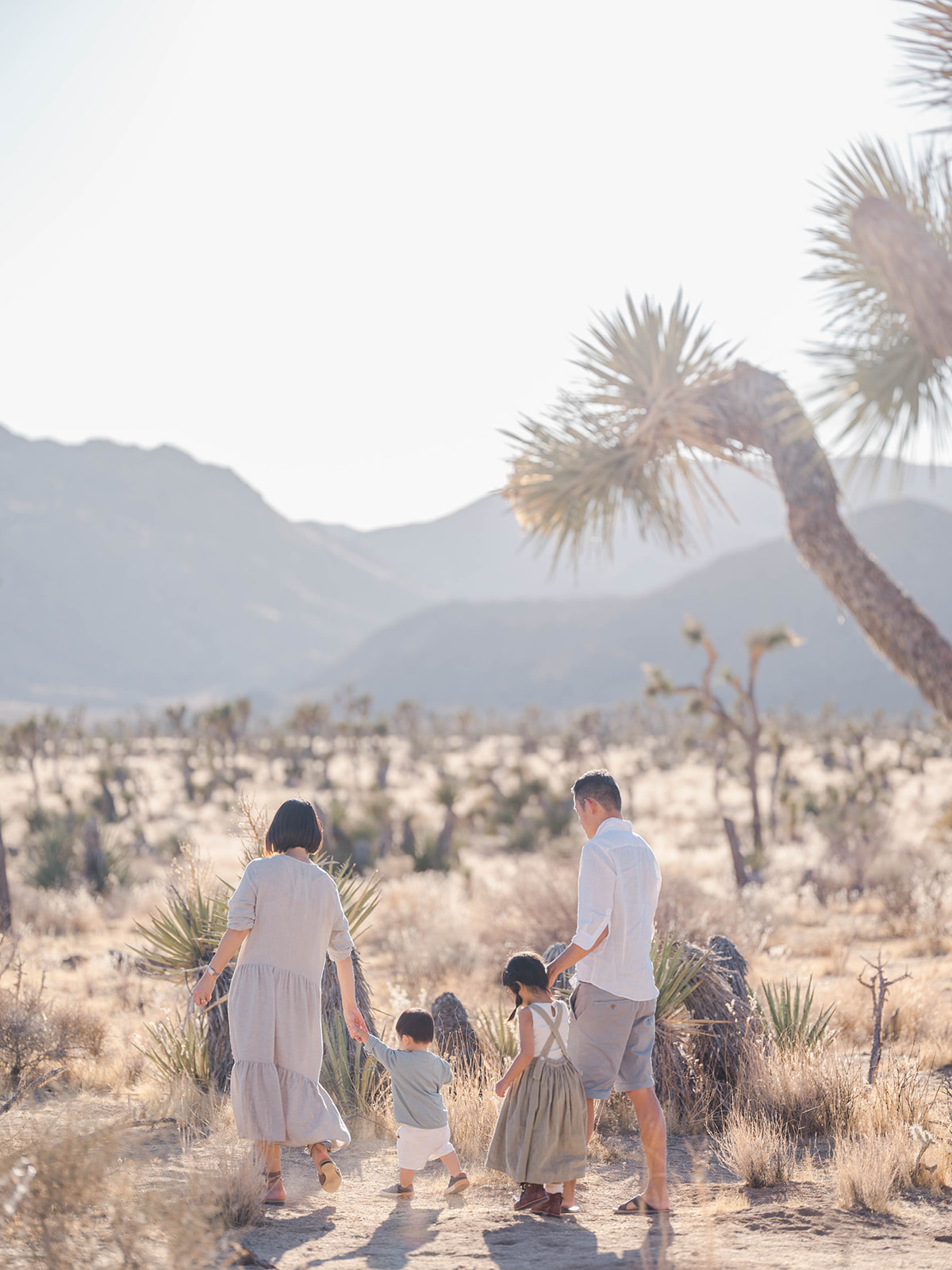 From family photo sessions to engagement and elopements, Joshua Tree portrait photography is stunning. There are so many beautiful scenes here, and the perfect spot to capture sunrise and sunset. #familyportrait #photography