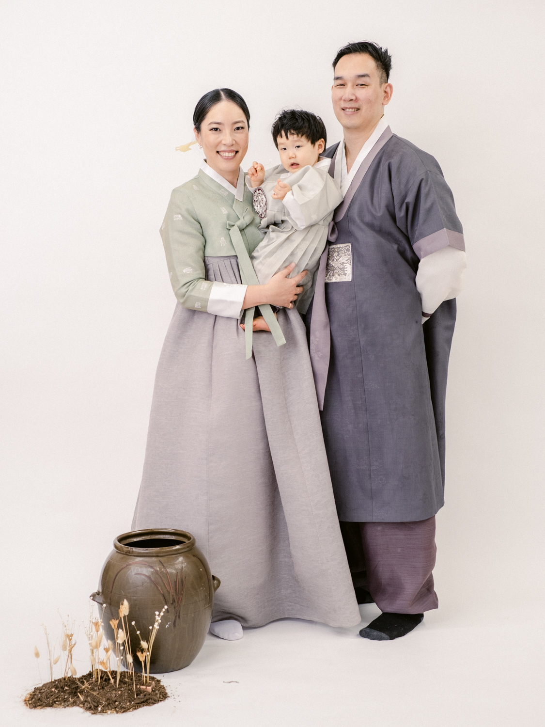 How to Celebrate Dol - Korean First Birthday Traditions - Family Portrait