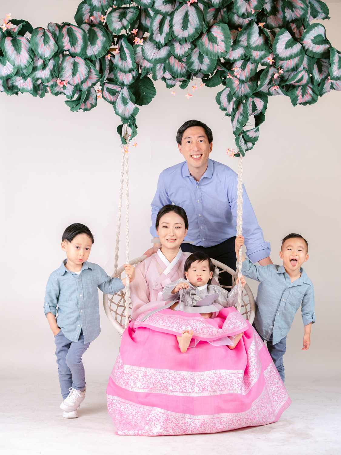 Hanbok Family Portraits in Los Angeles