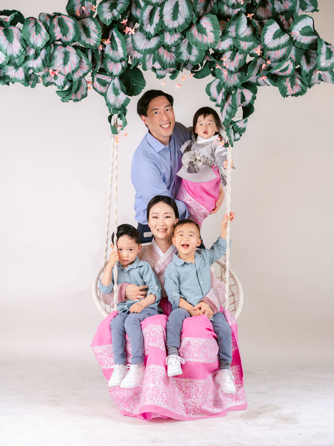 Hanbok Family Portraits in Los Angeles