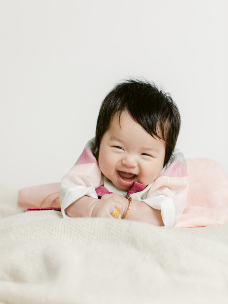 100 Day Old Baby Girl Photoshoot - Caroline Tran Photography